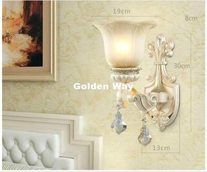 Wall Lamp European bredvid Sconce Modern Decorative Candle Restaurant Aisle Bedroom Lamps Inomhusljus
