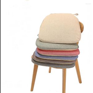 Pillow Simple Style Flax Breathable Seat Sponge Mats Silicone Dining Chair Home Sofa Car Non-slip