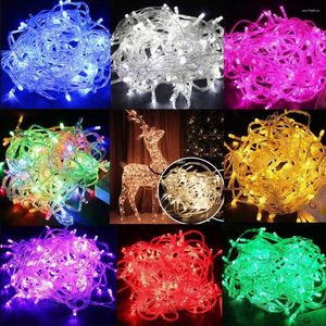 Stringhe Led String Lights 10M 20M Xmas Holiday Light Outdoor Decor Lamp Colorful Warn White For Party Wedding Garden Christmas