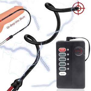 Giocattoli per adulti Electro Sex Uretrale Sounding Rod Uretra Shock elettrico Bar de Penis Plug Stimolatore dilatatore inossidabile Bdsm 221010