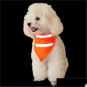 Arts And Crafts Arts And Crafts Pet Dog Scarf Collar Bib Bow Tie Puppy Acessory Fluorescent Bibs Neckband Neckerchief Triangar Bandag Dhbdd