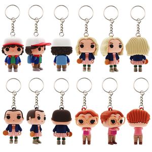 Stranger Things Keychain Oyuncak Kayışları Charm Thriller Amerikan TV Dizisi Süs Yaratıcı Anahtarlık