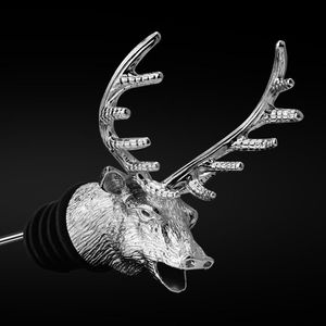 새로운 사슴 사슴 헤드 와인 붓기 스토퍼 와인 에어레이터에 의해 바다 RRB16223