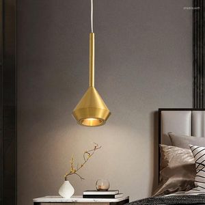 Pendant Lamps Nordic Light Led Hanging Lighting Bedroom Bedside Modern Dining Living Room Creative Single Head Suspension Decor Lamp