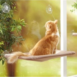 Camas de gato móveis de estimação fofa pendurada com 20 kg de janela ensolarada assento de montagem Hammock, prateleira de cama confortável 221010