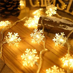 Strings Snowflake Star Ball Led String Lights Fairy Garlands 80/40/20LEDS Garden Street Lâmpada Decorações de Árvores de Natal Ano Presentes