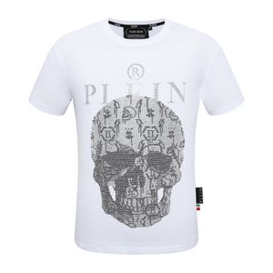 Plein björn t shirt mens designer tshirts märke kläder rhinestone pp skalle män t-shirt rund hals ss stenar klassisk hip hop streetwear tshirt topp tees pb 160633