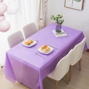 Table Cloth 1pc Reusable Tablecloths 137x274cm BPA Free Plastic Dining Cover For Parties Picnic Camping Outdoor Disposable