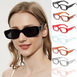 Óculos de sol Quadros 2022 Moda Ladies Anti-azul óculos leves Designer retro retangular UV400 anti-UV