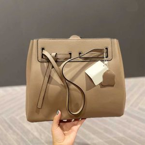 Drawstring top quality women Designer Drawstring handBag Color Matching Lychee Handbags Cowhide Drawstring Casual Lady Shopping Purses 220804/0920