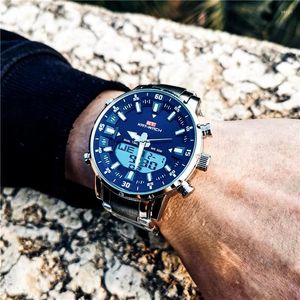 Wristwatches Men Watch Waterproof 50M Quartz Watches Male Leather Military Digital For Relogio Masculino Kol Saati