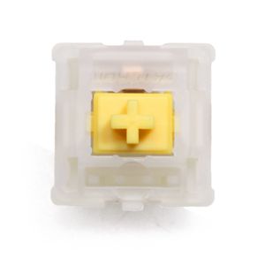Keyboard Mouse Combos Gateron CAP Milky Yellow V2 Switch Extras 5pin RGB Linear 63g mx stem switch for mechanical keyboard 50m with Acrylic Base Case 221011