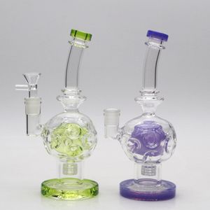 Vidro de borosilicato Bong Hookah Oil Dab Rig Smoke Water Pipe com Matrix perc