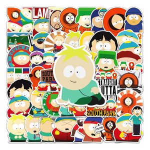 50 st South Park Cartoon Bagage Sticker Graffiti vattentät resefodral Bärbar datordekoration