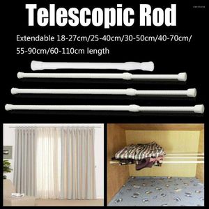 Shower Curtains Multi Purpose Spring Load Loaded Hanger Durable Extendable Sticks Bathroom Product Curtain Pole Hanging Rods