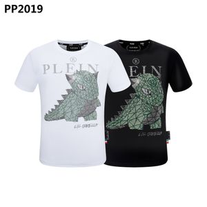 Plein Bear TシャツメンズデザイナーTシャツブランド衣料ラインストーンPPスカルメンTシャツラウンドネックSSストーンクラシックヒップホップストリートウェアトップティーPB 160648