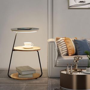 Lampade da pavimento Design Sense divano comodino luci integrate LED VERTICALE LED VERTICHE MODERNO WIRELESS CHARMAGGIO SCAFFA SHELF TEA