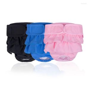 Hundkläder fysiologiska byxor Superabsorberande husdjurblöjor bekväma för liten medelmjuk tvättbar kvinnlig blöja