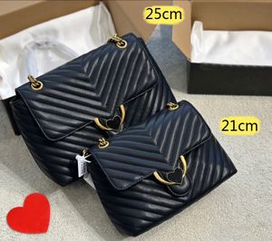 5A Top-Umhängetasche Luxus-Designer-Kettentasche für Damen zum Umhängen Klassische Hardware Tiermuster-Klasse-Handtasche Zwei Größen