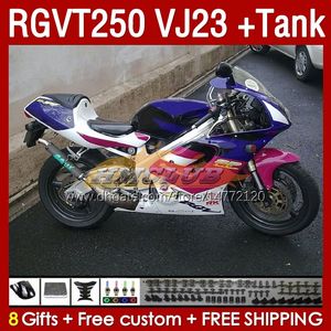 Zestaw Fairings Kit dla Suzuki SAPC VJ23 RGVT250 RGV-250CC 97-98 Pink Blue Stock BodyWorks 161NO.39 RGVT-250 RGV-250 RGV250 97 98 RGVT RGV 250 CC 250CC 1997 1998 Pełny owies