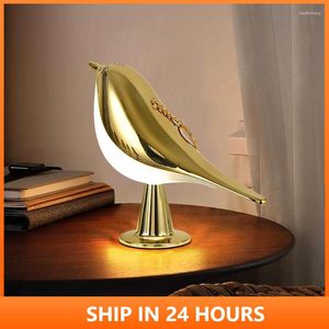 Night Lights Rechargable Three Colors Magpie Aroma Lamp LED Creative Bird Light Touch Control Bedroom Bedside Table 20