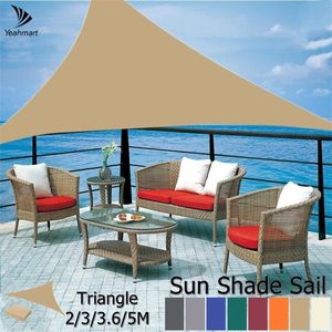 Shade AntiUV Waterproof Shade Sail Shelter Triangle Sunshade Protection 53632M 98%UV Block Garden Terrace Canopy Pool Shade Cloth 221010