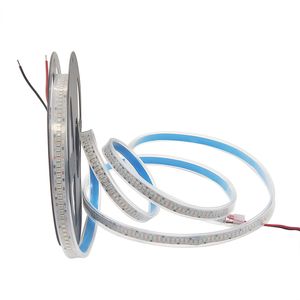 LED Strip 2835 240led/M أنبوب سيليكون مقاوم للماء 12 فولت 5M 1200 شريط خفيف لخط شريط واحد للديكور المنزلي 3000K 4000K 6000K