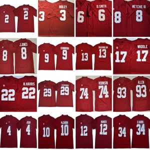 カスタムS-6XL NCAAカレッジフットボールジャージHENRY RIDLEY SMITH METCHIE III JONES COOPER TAGOVAILOA WADDLE HARRIS FITZPATRICK ROBINSON ALLEN JEUDY MCCARRON NAMATH