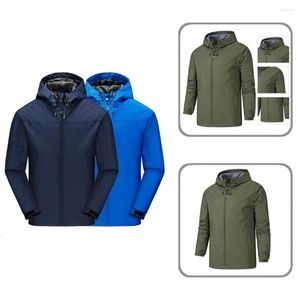 Herren-Daunenjacke, nützlicher Windjacke mit Kapuze, windabweisend, leichte Herren-Regenjacke, wasserdicht