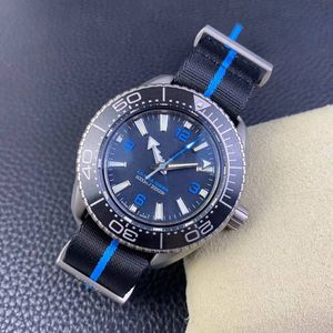 VS Factory Diving Watches Titanium Case 45,5 mm 8912 Mekanisk rörelse 600 m rostfritt stål Rem Ceramic Bezel Sapphire Crystal Glass Super Wattepost