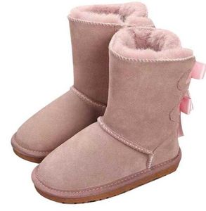 Boots Australia Kids Children snow boot candy color clear winter waterproof Shoes Girls boys WGG Ankle Boots Toddler fur warm Shoe