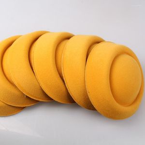 Headpieces Gold eller 20 Color 16cm Fascinator Diy Millinery Hair Accessory Pillbox Bases Mini Top Hat för tillfälle Myqh020headpieces