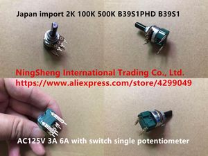 Switch Original 2K 100K 500K B39S1PHD B39S1 AC125V 3A 6A med en enda potentiometer