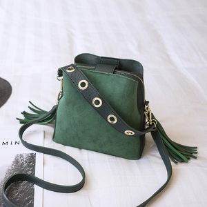 Evening Bags Women Bag 2022 Fashion Bucket Korean Of Wide Shoulder Strap Single Female Purses Messenger Designer