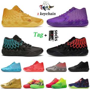 Hochwertige LaMelo Ball MB.01 Basketballschuhe Be You Queen City Black Red Blast Buzz City Iridescent Dreams Rick and Morty Galaxy I UNC For