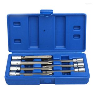 7pcs/conjunto de 3/8 polegadas de soquete Drive Drive Drive Long Torx Torx Star Bit Sockets T25 T30 T40 T45 T50 T55 T60 Ferramentas manuais