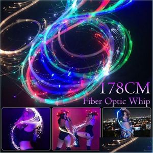 Other Event Party Supplies Led Night Field Lighting Whip Bar Atmosphere Props Stage Fiber Optic Rechargeable Usb Drop Delivery 2022 Dhjsr