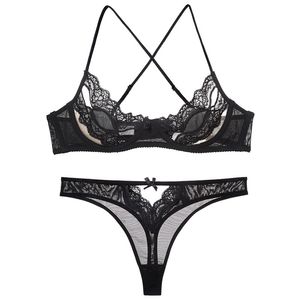 Bras define o conjunto de sutiã de renda sexy, sem winwire lingerie tanga calcinha oca no underware l221010