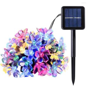 Strings LED Outdoor Solar Lamp String Lights 50 LEDs Fairy Holiday Christmas Party Xmas Decor Garden Waterproof Lighting