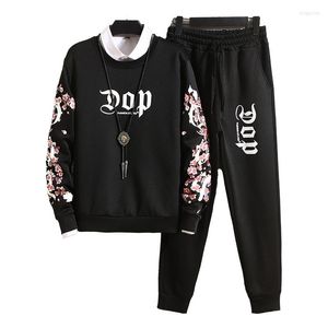 Men's Tracksuits Men's 2022 Suits Spring Autumn Set Hoodies Pants Suit Fleece Sweetshirt Sportswear Casual Jogging