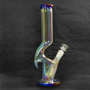 Colorful Glass Tall Bong Hookahs Bubbler Beaker Water Pipes Heady Dab Rigs Recycler Water Bongs With mm Bowl cm