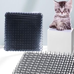 Kattbärare 5st Black Garden Scat Mat Anti Dog Repellents Avskräckande spik Prickle Strip Dig Stop Outdoor Supplies