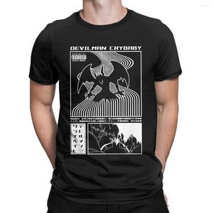 Herren T-Shirts Lustiges Devilman Crybaby Anime T-Shirt Männer Frauen Rundhals Baumwolle Kurzarm T-Shirt Sommer Tops