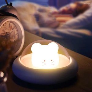 Gece Işıkları USB Yaratıcı Mini Tatil Hediyeleri Çocuk Yatak Odası Dekorasyon Uyku lambaları için LED Işık Sevimli Atmosfer Lambası