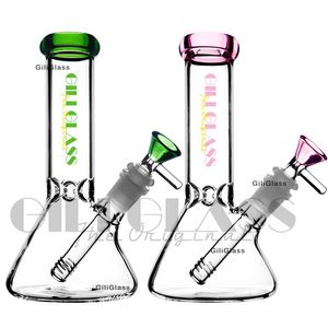 8 pollici Narghilè bicchiere bong Zob Hitman dab rig mini fondo vetro rasta base piccola Tubi per acqua ghiacciata piattaforme petrolifere bong inebrianti Accessori per fumatori