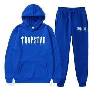 Мужские спортивные костюмы Trapstar London Мужской спортивный костюм повседневный спортивный костюм с капюшоном и брюки из двух частей Хип-хоп модный бегун Зима 221010