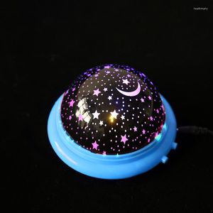 Nattljus Flimmer Light Projector Rotating Starry Sky Master Children Baby Sleep Romantic LED Lamp Projection