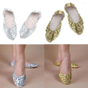 Stage Wear Womens PU Leather Ballet Belly Slippers Ballroom Dance Shoes With Soft Split-Sole