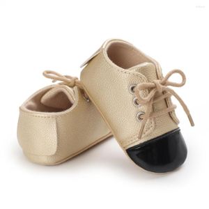 Sportschuhe Baywell Herbst PU-Leder für geborene Babys Jungen Mädchen Mode rutschfeste weiche Sohle Toddle First Walkers