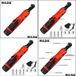 Power Tools Hilda 12V Electric Wrench Kit Cordless Ratchet Rechargeable Scaffolding Torque With Sockets Tools Power Drop Delivery 202 Dham9